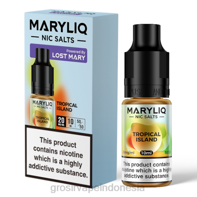 grosir vape Indonesia | 0LVV461 Pulau tropis LOST MARY MARYLIQ garam bagus - 10ml - 20mg