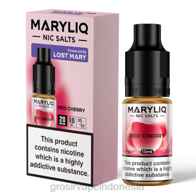 grosir vape jakarta | 0LVV455 ceri merah LOST MARY MARYLIQ garam bagus - 10ml - 20mg
