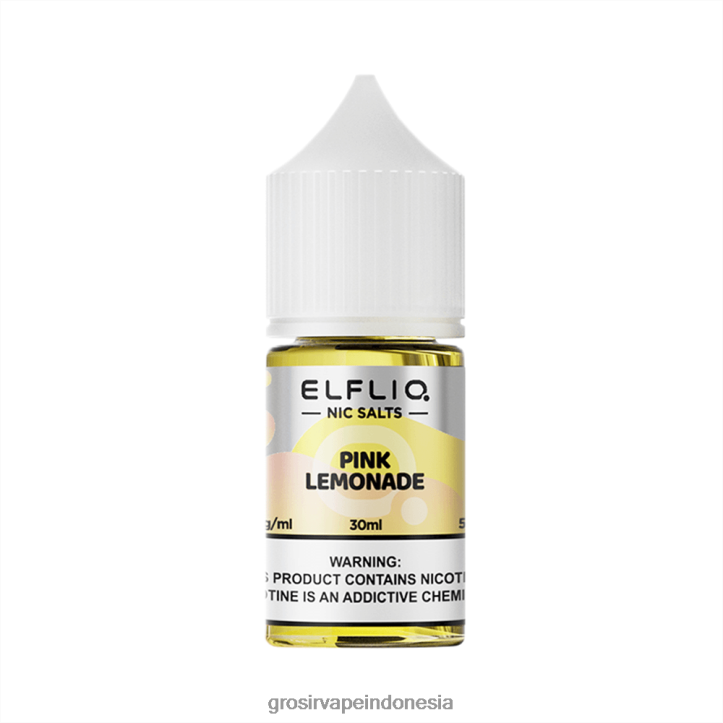 ELFBAR ELFLIQ Nic Salt 30ml Lemonade merah muda 8R6V825 Grosir Vape Medan
