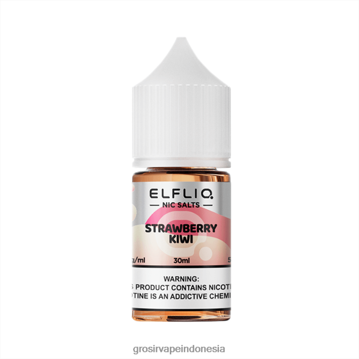 ELFBAR ELFLIQ Nic Salt 30ml Strawberry Kiwi 8R6V831 Grosir Vape Store