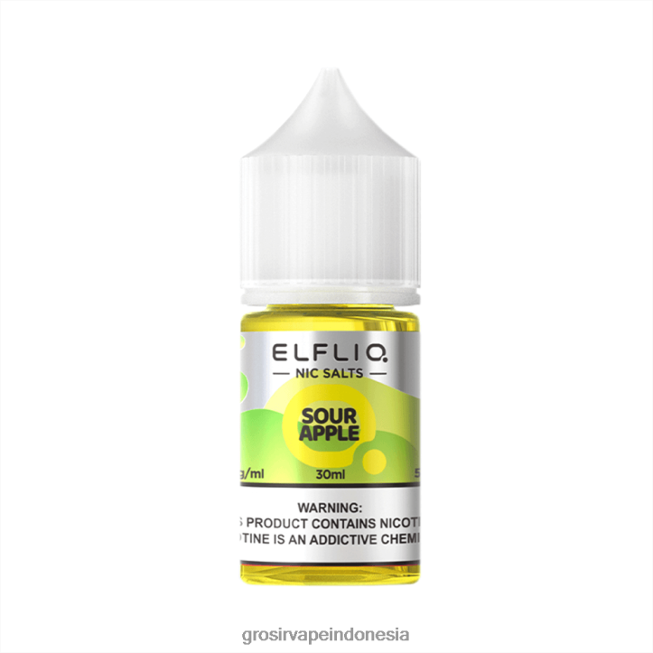 ELFBAR ELFLIQ Nic Salt 30ml apel asam 8R6V828 Grosir Liquid Vape