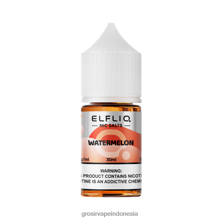 ELFBAR ELFLIQ Nic Salt 30ml semangka 8R6V834 Grosir Vape Pekanbaru