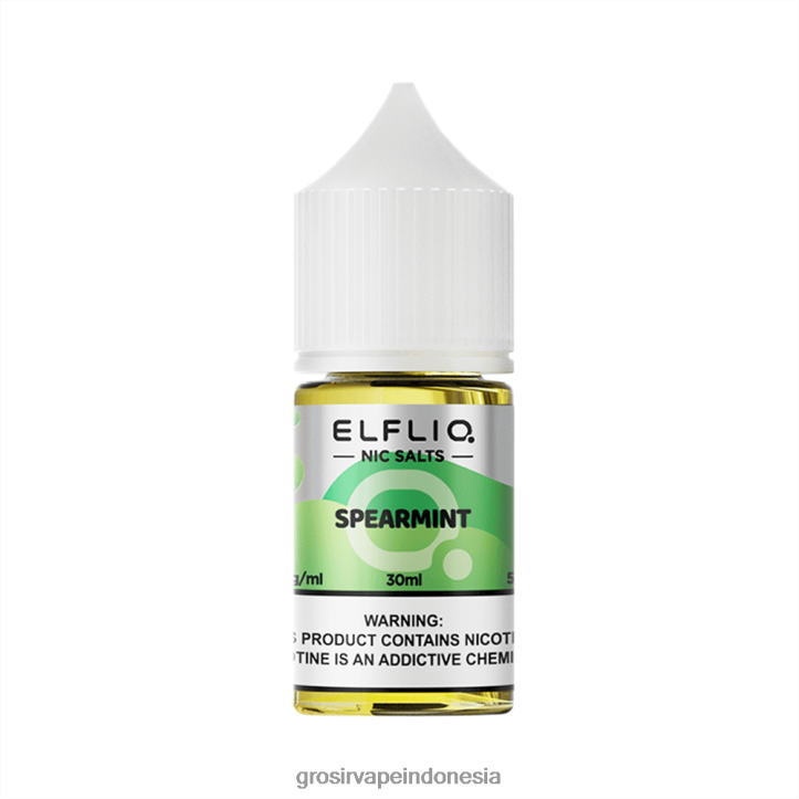 ELFBAR ELFLIQ Nic Salt 30ml tanaman permen 8R6V829 Grosir Vape Indonesia