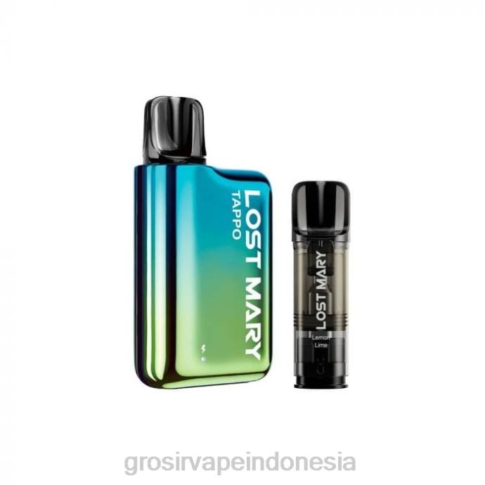 grosir vape pekanbaru | 0LVV436 biru hijau x jeruk nipis LOST MARY Tappo paket pod vape