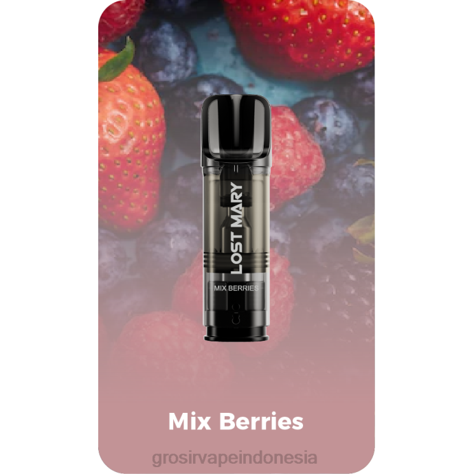 grosir liquid vape | 0LVV427 campur buah beri LOST MARY Tappo pod pengganti yang sudah diisi sebelumnya