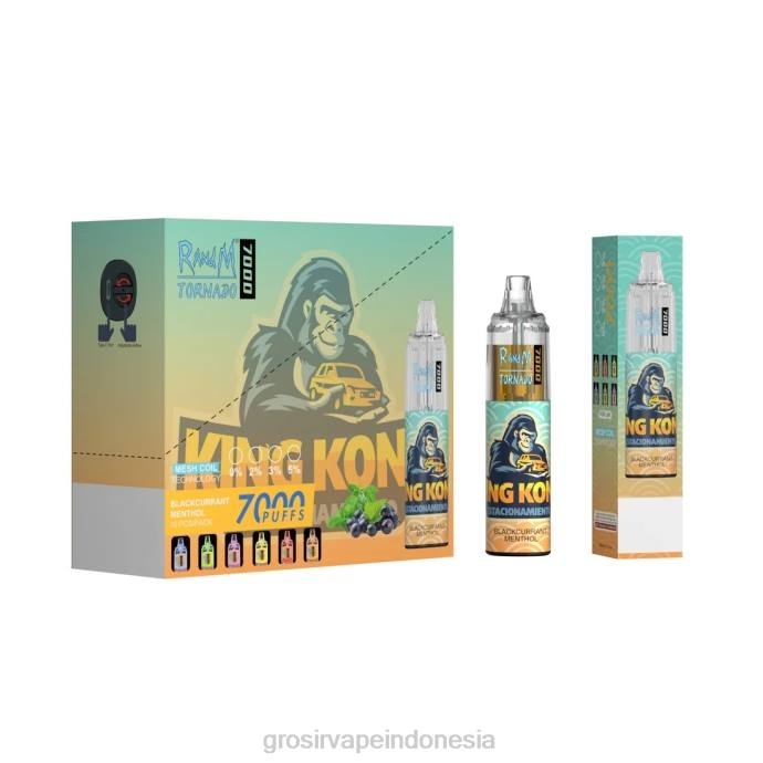 grosir vape Indonesia | 0LVV1 sekali pakai RandM Tornado 7000 5%