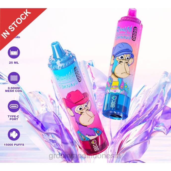 grosir vape store | 0LVV3 sekali pakai RandM Tornado 15.000 5%
