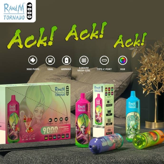 grosir vape termurah | 0LVV2 sekali pakai RandM Tornado 9000 5%