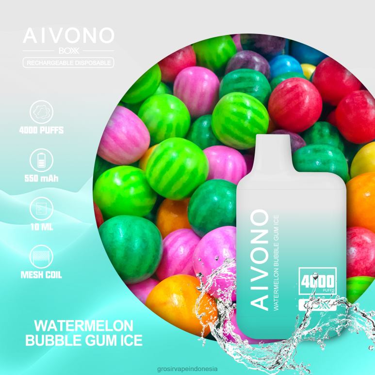 Grosir Liquid Vape FL6F4227 Aivono AIM BOXX 4000 es permen karet semangka