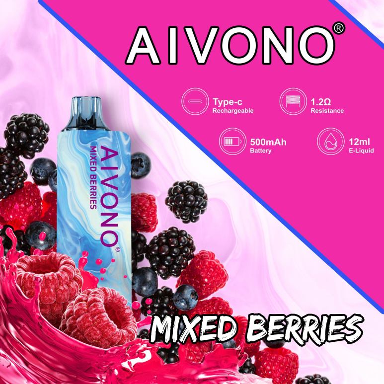 Grosir Vape Indonesia FL6F4111 Aivono AIM GUN 7000 buah beri campur