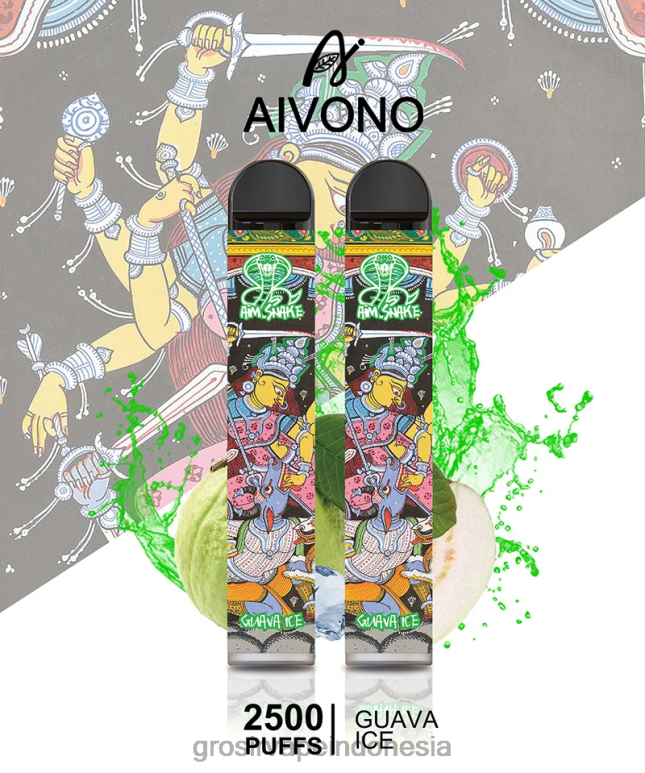 Grosir Liquid Vape FL6F4307 Aivono AIM SNAKE 2500 es jambu biji