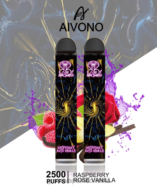 Grosir Liquid Vape FL6F4317 Aivono AIM SNAKE 2500 raspberry mawar vanila
