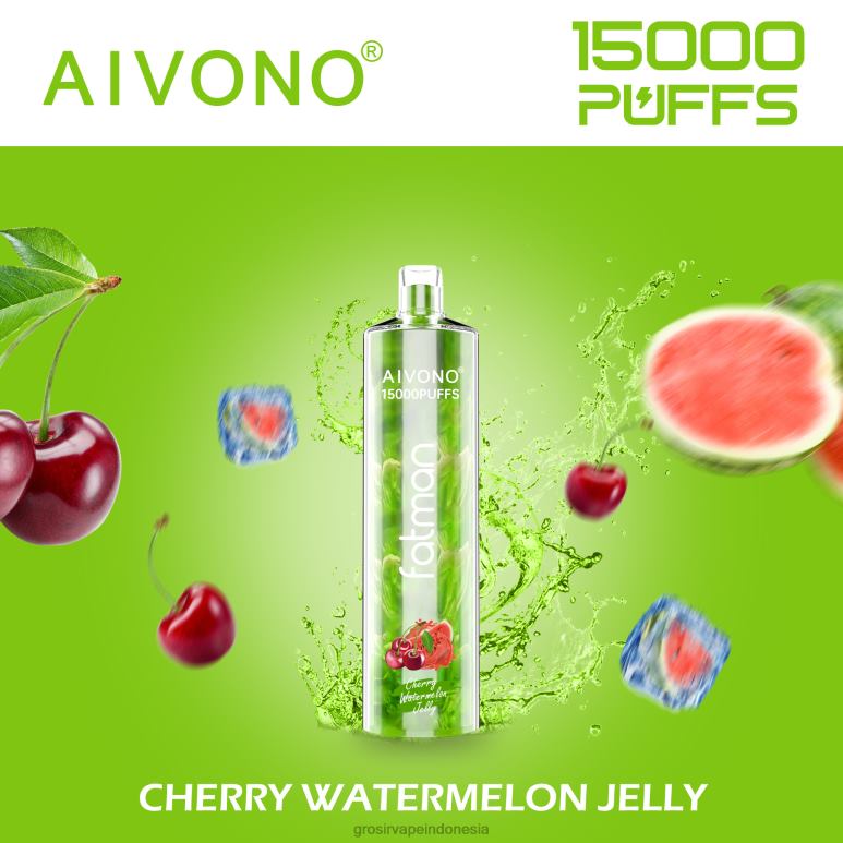 Vape Indonesia Online FL6F420 Aivono FATMAN 15000 jeli semangka yang ceria