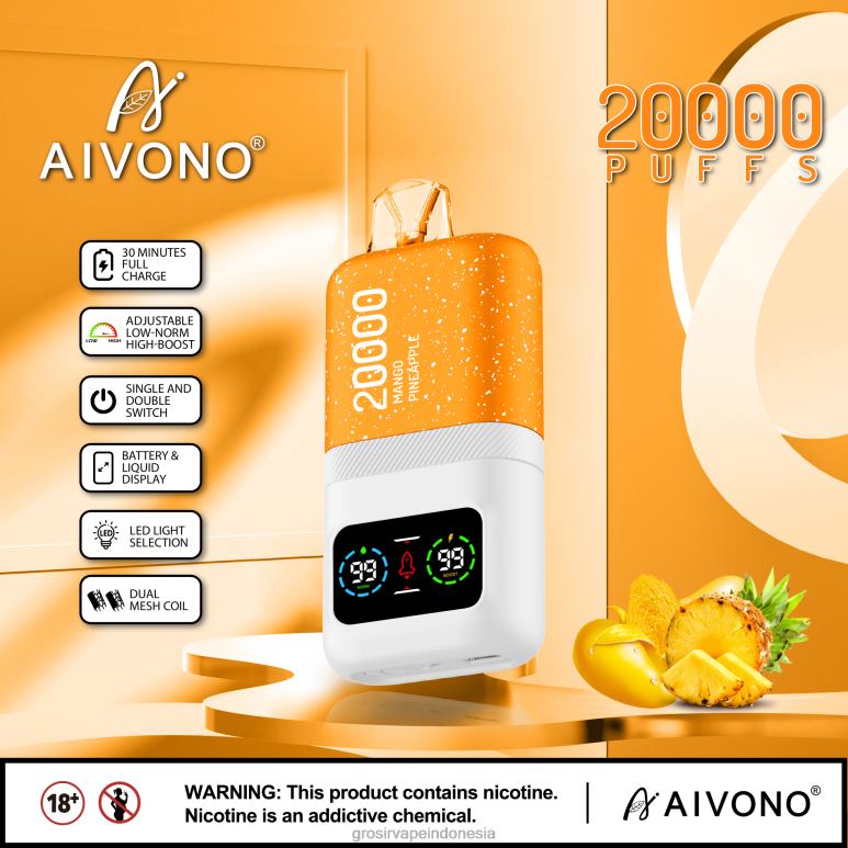 Grosir Liquid Vape FL6F477 Aivono AIM magic 20.000 mangga nanas