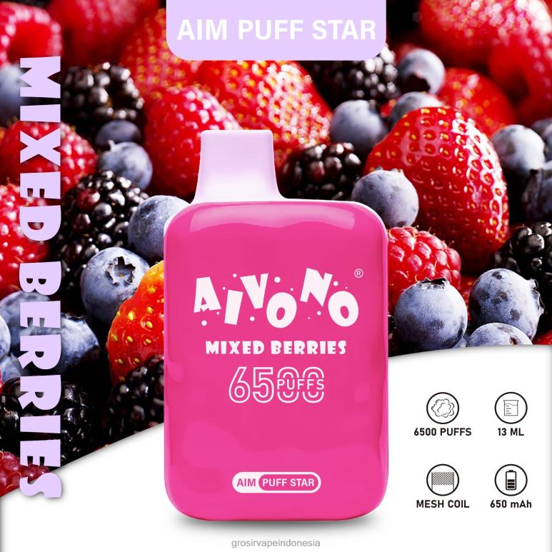 Vape Indonesia Online FL6F4290 Aivono AIM PUFF STAR 6500 buah beri campur