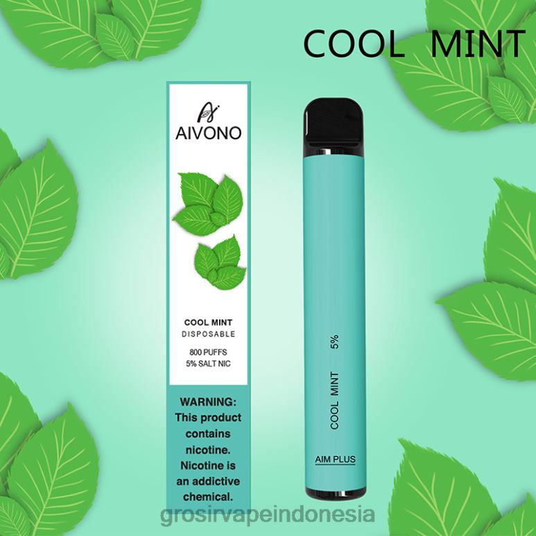 Grosir Liquid Vape FL6F4177 Aivono AIM PLUS 800 mint yang keren