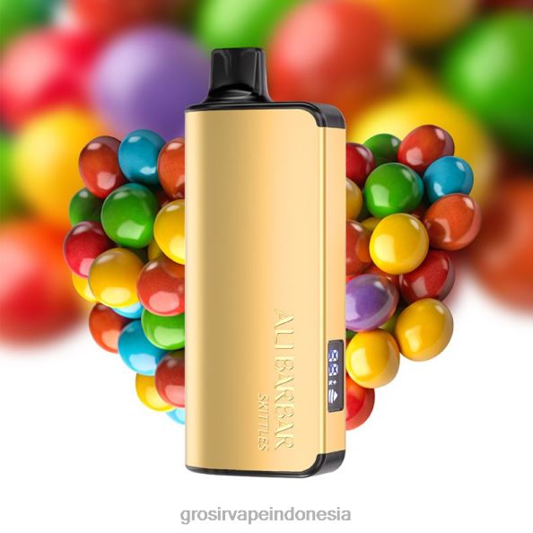 Grosir Vape Indonesia J22J241 Alibarbar Ingot 20.000 vape sekali pakai permen pelangi