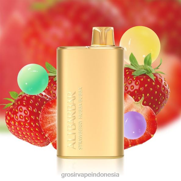 Grosir Vape Termurah J22J212 Alibarbar Rich 8000 vape sekali pakai stroberi hubba bubba