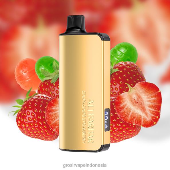 Grosir Liquid Vape J22J217 Alibarbar Ingot 9000 vape sekali pakai chupa chups stroberi