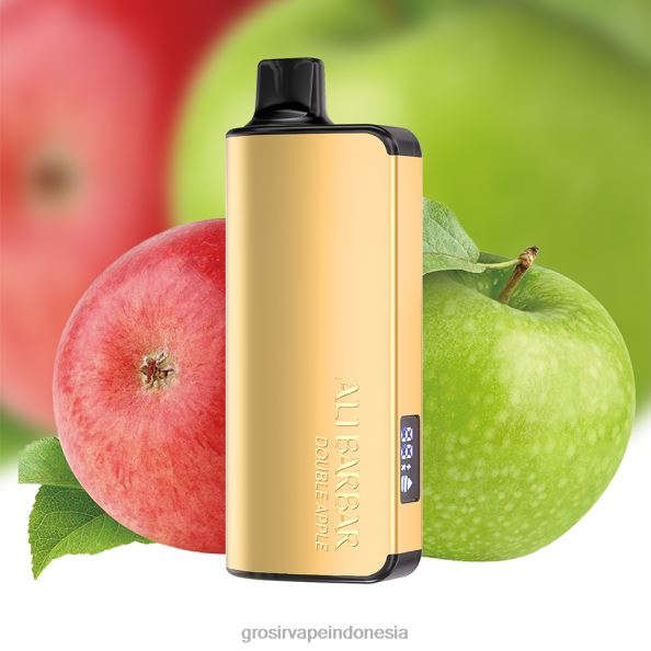 Grosir Vape Sidoarjo J22J228 Alibarbar Ingot 9000 vape sekali pakai apel ganda