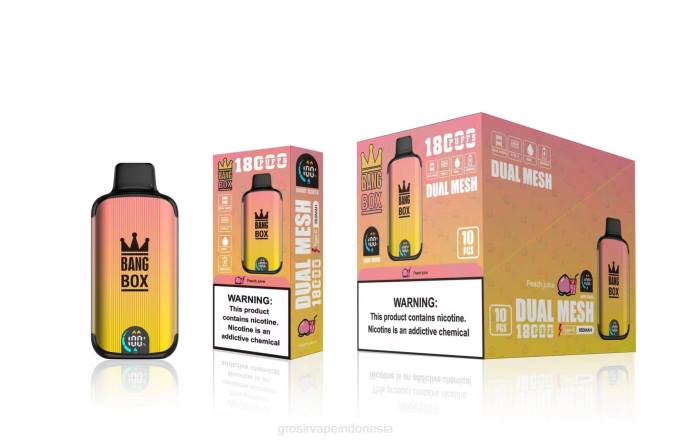 Bang Box 18000 isapan jus persik NHDX91 Grosir Vape Store