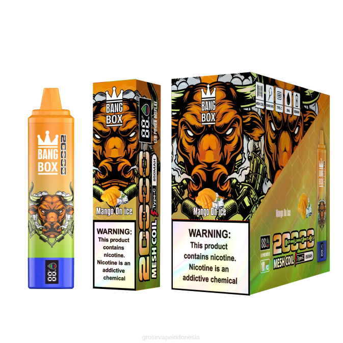 Bang Box 20.000 mangga di atas es NHDX54 Vape Indonesia Bandung