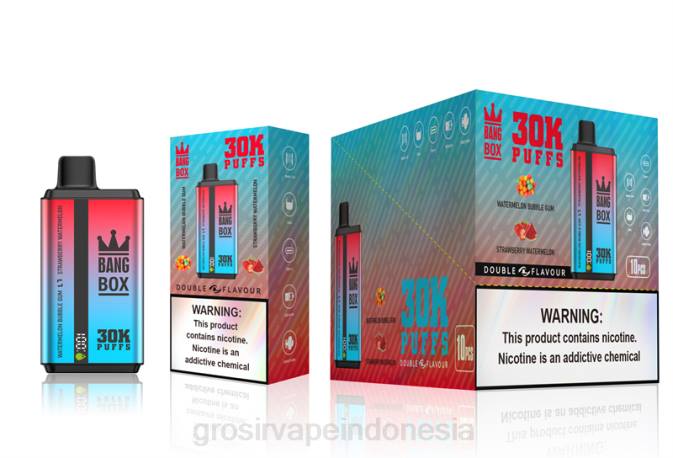 Bang Box 30000 isapan rasa ganda permen karet semangka & semangka stroberi NHDX68 Vape Indonesia Online