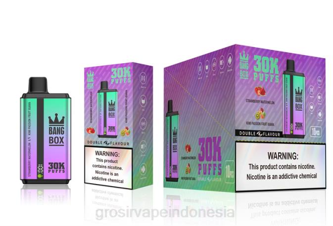 Bang Box 30000 isapan rasa ganda semangka stroberi & jambu markisa kiwi NHDX70 Grosir Vape Termurah