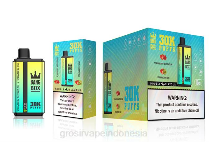 Bang Box 30000 isapan rasa ganda stroberi semangka & stroberi kiwi NHDX64 Grosir Vape Pekanbaru