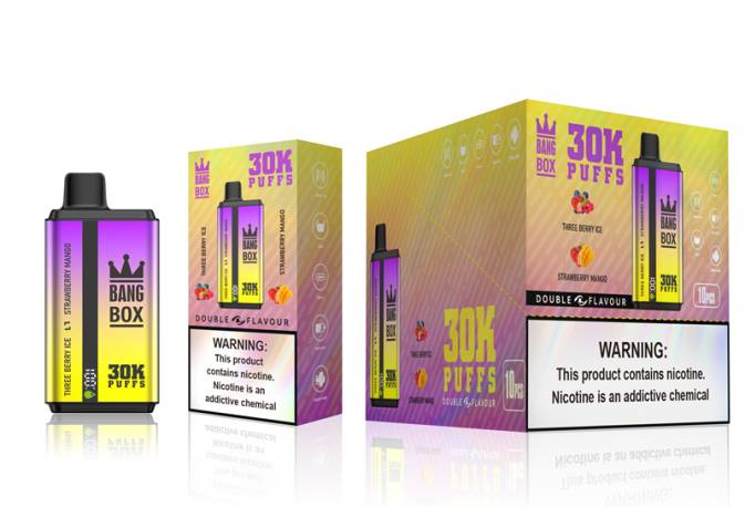 Bang Box 30000 isapan rasa ganda tiga es beri & mangga stroberi NHDX67 Vape Indonesia Bandung