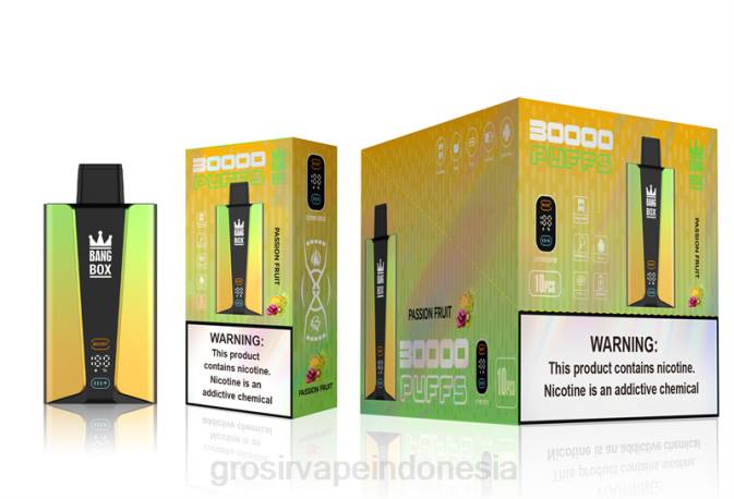Bang Box Layar pintar 30.000 isapan buah markisa NHDX84 Grosir Vape Pekanbaru