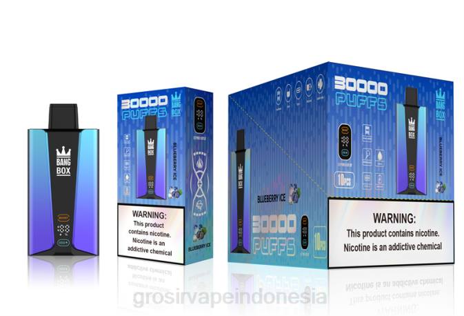 Bang Box Layar pintar 30.000 isapan es blueberry NHDX79 Grosir Vape Indonesia