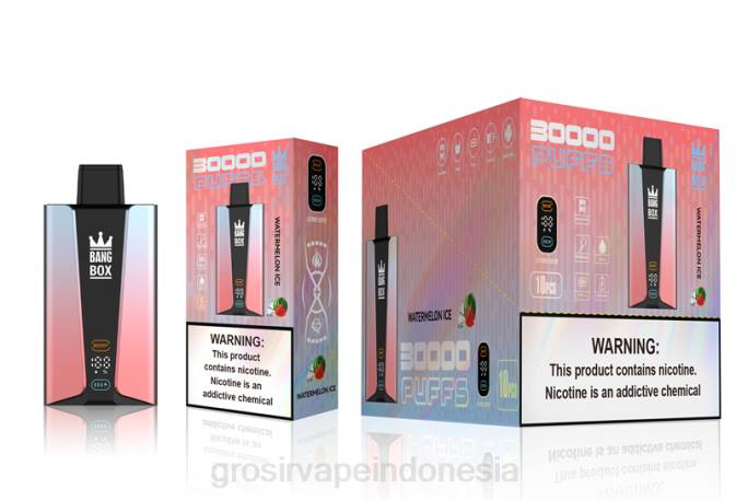 Bang Box Layar pintar 30.000 isapan es semangka NHDX86 Grosir Vape Sidoarjo