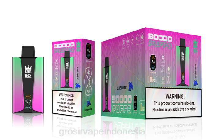 Bang Box Layar pintar 30.000 isapan ledakan biru NHDX82 Grosir Vape Medan