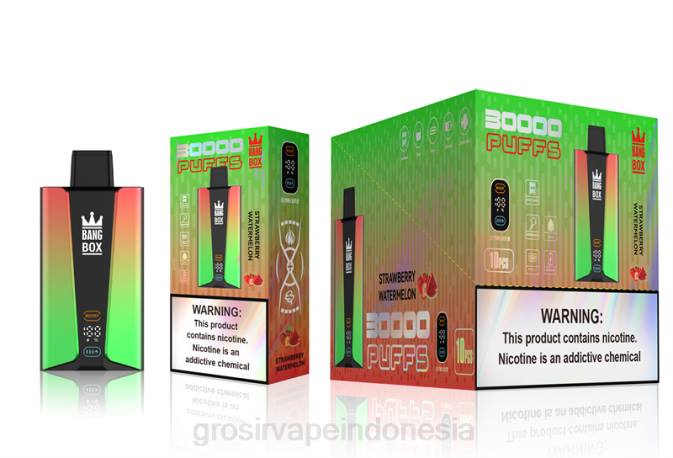 Bang Box Layar pintar 30.000 isapan semangka stroberi NHDX75 Grosir Liquid Vape