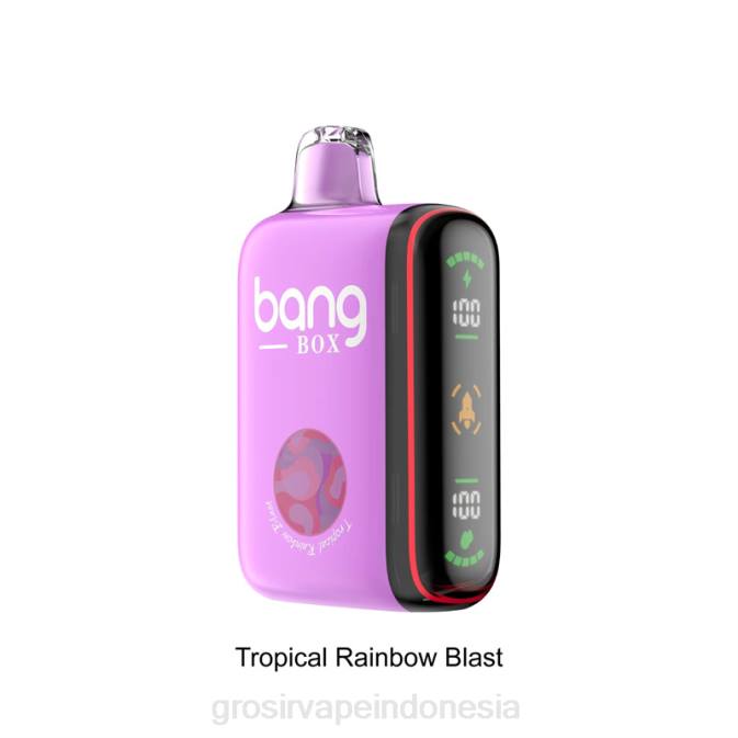 Bang Box Tampilan daya cerdas 9000-18000 tiupan ledakan pelangi tropis NHDX36 Grosir Vape Pekanbaru