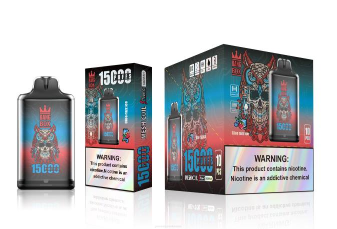 Bang Box s1-15000 isapan es razz biru NHDX108 Vape Indonesia Online