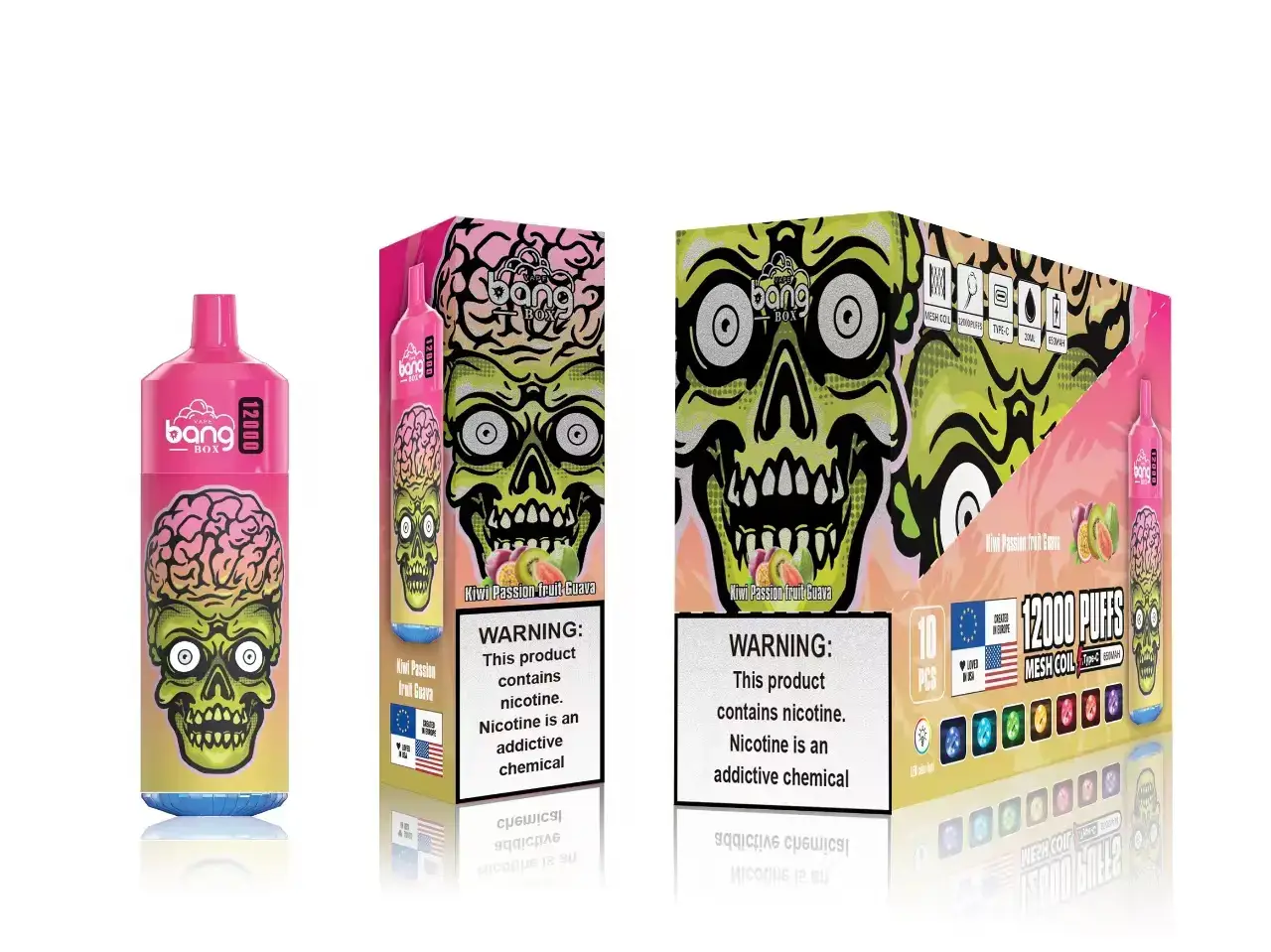 grosir vape jakarta | 0LVV115 jambu markisa kiwi Bang Box 12000 isapan