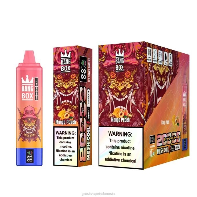 grosir vape sidoarjo | 0LVV128 buah persik mangga Bang Box 20.000