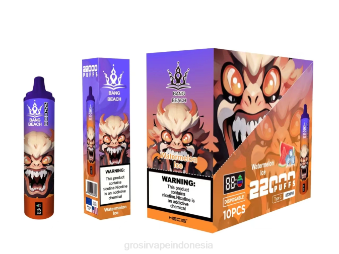 Bang Beach Layar pintar 22000 isapan es semangka NHDX22 Grosir Vape Termurah