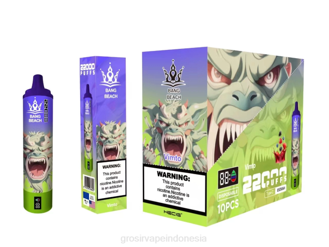 Bang Beach Layar pintar 22000 isapan vimto NHDX18 Grosir Vape Sidoarjo