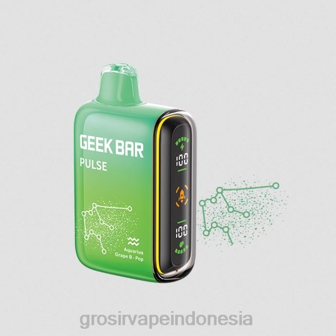 grosir vape Indonesia | 0LVV71 pukulan anggur pop GEEK BAR Pulse edisi zodiak 7500 isapan/15000 isapan
