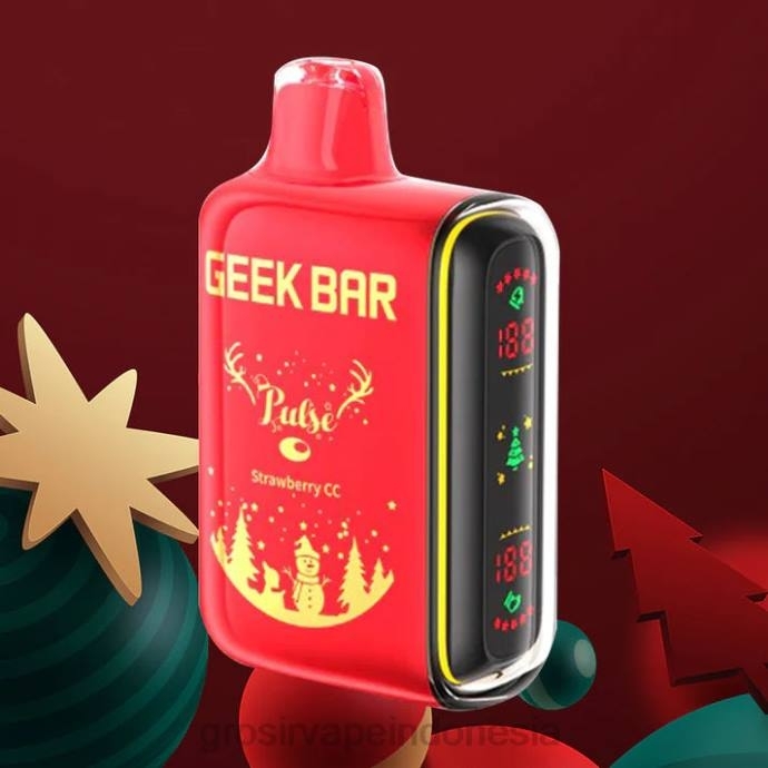 grosir vape pekanbaru | 0LVV86 stroberi cc GEEK BAR Pulse edisi liburan 7500 isapan/15000 isapan