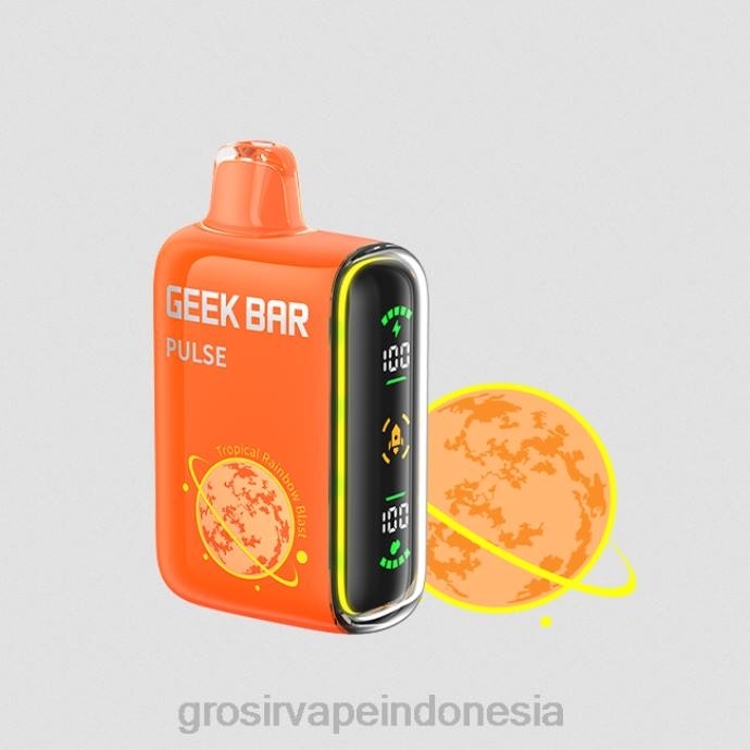 grosir vape sidoarjo | 0LVV78 ledakan pelangi tropis GEEK BAR Pulse edisi planet 7500 isapan/15000 isapan