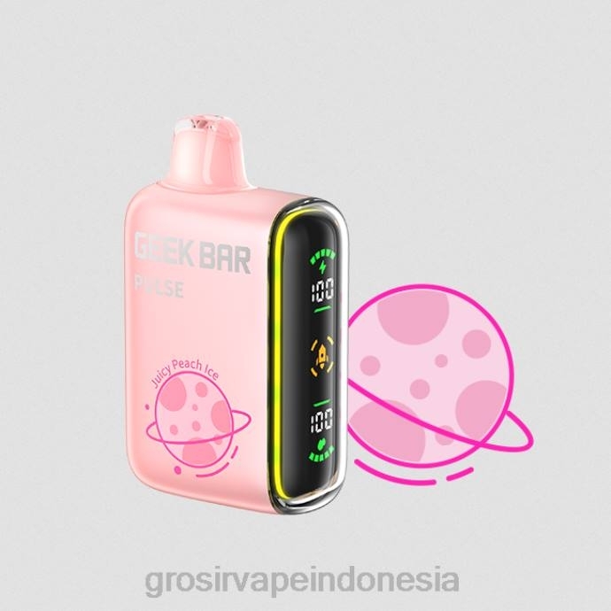 grosir vape termurah | 0LVV82 es buah persik yang berair GEEK BAR Pulse edisi planet 7500 isapan/15000 isapan