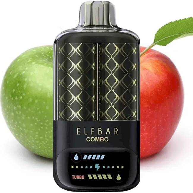 Elf Bar Combo 25000 apel hijau & shisha apel ganda 6TV63 Grosir Vape Store