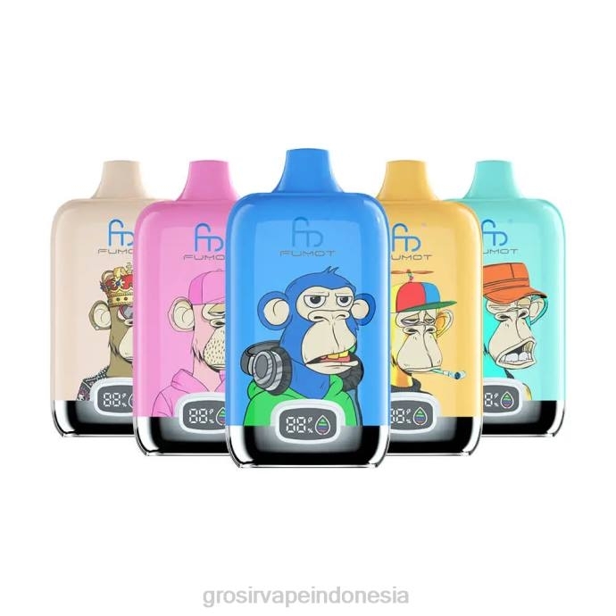 grosir vape medan | 0LVV4 sekali pakai Fumot Tornado Digital Box 12000