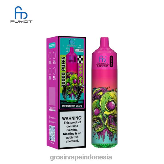 Fumot Tornado musik 30k anggur stroberi 2J4PJ27 Grosir Liquid Vape