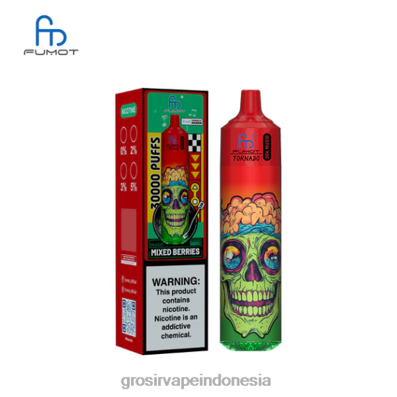 Fumot Tornado musik 30k buah beri campur 2J4PJ18 Grosir Vape Sidoarjo