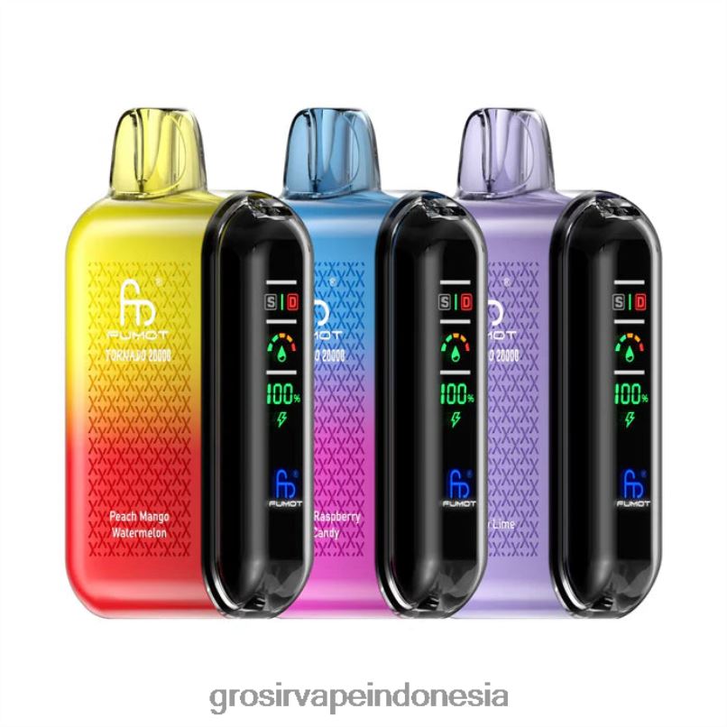 Fumot Tornado 20.000 vape sekali pakai eksklusif F24B617 Grosir Liquid Vape
